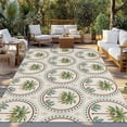 thumbnail image 2 of Vintage Palm Trees Outdoor Rug for Patio/Deck/Porch, Non-Slip Large Area Rug 3 x 5 Ft, Summer Botanical Retro Art Indoor Outdoor Rugs Washable Area Rugs, Reversible Camping Rug Carpet Runner, 2 of 8