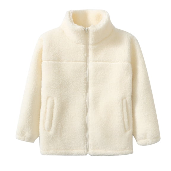 LUOGENLI Girls Jackets Size 8-10 Spring Toddler Boys Girls Long Sleeve Winter Solid Color Warm Outwear Thicken Jacket Coat Jackets for Girls 10-12 Hoodies Jackets for Girls 10-12 Years Old 8-9 Years