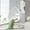 White,Black, variant on TesNus Egg Swing Chair 76.8 in White Wicker Hanging Seat with Metal Stand Cushion Pillow for Indoor Patio Balcony