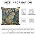 thumbnail image 6 of COMIO  Lumbar Pillow Cover , William Morris Forest Rabbit Floral Art Nouveau Pillow Cover Pillowcase Cushion case for Sofa Couch Bedroom car Living Room, Multicolor&nbsp;2pc, 6 of 6
