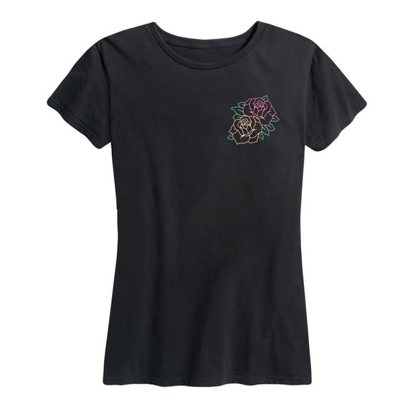 Instant Message - Rose Flowers - Women's Short Sleeve Graphic T-Shirt
