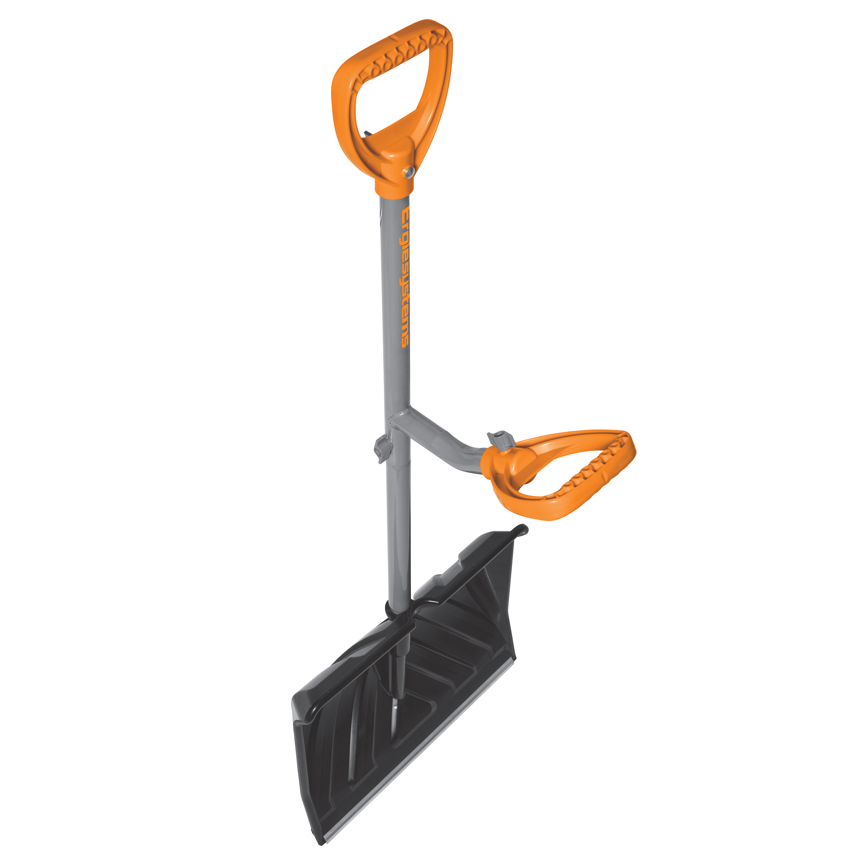 Ergie Shovel ERG-SNSH18 Steel Shaft Impact Resistant Snow Shovel, 18-Inch  Shovel, 48-Inch Shaft, Push/Scoop Combination Blade