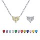 thumbnail image 1 of Heshpaws 925 collar en forma de corazón de plata esterlina, collar colgante de plata esterlina de Zirconia 5a de doble cara, regalo de Navidad para el aniversario de la mujer, con caja de regalo, 1 of 1