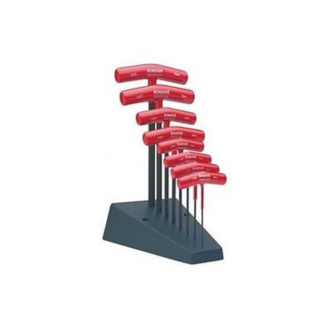 10mm Hex End 8pc T-Handle Set with Stand & ProGuard™ Bondhus USA #13389 2mm 