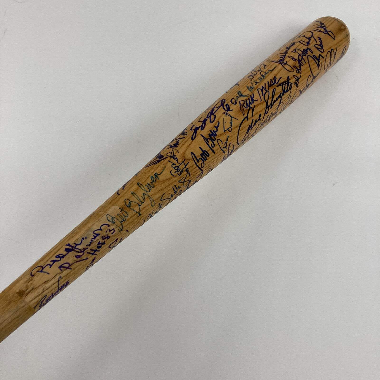 Hall Of Fame Multi Signed Baseball Bat 57 Sigs Kirby Puckett Gary Carter PSA DNA