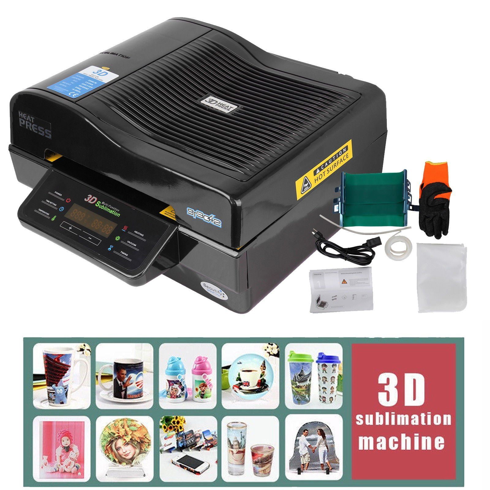 3D Mini Multi-Function Vacuum Sublimation Machine for Phone and Mugs