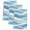 Blue, White, Azure, variant on Black Grey Ombre Kitchen Towels Set of 3, Modern Moire Abstract Art Aesthetics Absorbent Dish Towels for Kitchen, Microfiber Hand Towel, Quick Drying Tea Towel for Cleaning Decorative Dishcloths