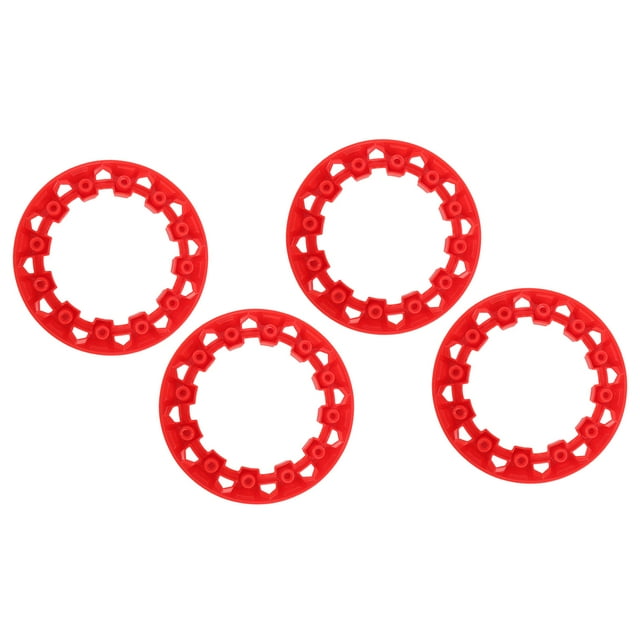 4pcs ATV Wheel Hub Trim Anti Scratch Universal Plastic Go Kart Wheel Trim Hub Protection Decor Rim Cap for 7 Inch Tires