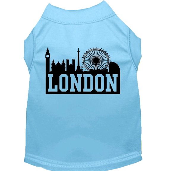 Pet Dog Cat Shirt Screen Printed, "London Skyline"