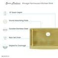 thumbnail image 2 of Rivage 36 x 21 Stainless Steel, Single Basin, Farmhouse Kitchen Sink with Apron in Gold, 2 of 7