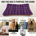 thumbnail image 5 of Iauyy 36x24in Washable Dog Bed Mats, 4cm Thick Comfort Pet Bed with Non-Slip Bottom for Crates, Indoors & Outdoors - Puppy Essentials,Purple Home Design, 5 of 5