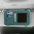 thumbnail image 5 of Fnochy Car Sunglass Holder Universal Fit Visor Organizer Premium Suede Leather Multifunctional Storage for Glasses Cards Masks Tickets Easy Install Car Accessories Durable Design, 5 of 6