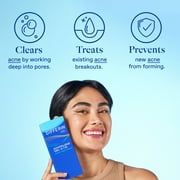 Differin Prescription-Strength Retinoid Acne Treatment Gel for Face with 0.1% Adapalene, Clears & Prevents Acne, Fragrance-Free, 15g Tube