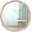 24"L x 24"W, variant on 24 Inches Round Wood Mirror Decorative Circle Mirror for Bathroom Living Room Bedroom Entryway