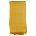 thumbnail image 3 of NYFASHION101 Fashionable Sparkly Glitter Thread Lightweight Tassel Scarf-Yellow, 3 of 4