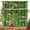 Green, variant on Christmas Valance Holiday Kitchen Curtain 3 Pcs Panel Set 52'''' Lx18'''' W and 36'''' Lx26'''' Wx2 Kitchen Decoration Green