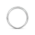 thumbnail image 3 of 14kt White Gold Round Diamond Double Halo Bridal Wedding Ring Band Set 1 Cttw, 3 of 3