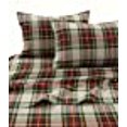 thumbnail image 3 of Tribeca Living 170PKPRFLSS1 Feuilles de Flanelle Imprimées, Double XL, Plaid Charleston, 3 of 3