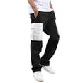 thumbnail image 1 of Pantalones cargo para hombre - Corte recto - Dobladillo ajustable - Cintura elástica - Ropa de trabajo - Poliéster, 1 of 5