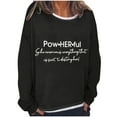 thumbnail image 2 of Herrnalise New ActivewearLetter Graphic Print Sweatshirts for Women Oversized Long Sleeve Casual Drawstring Fall Pullover Sweatshirt Tops Gear up for greatness for less, 2 of 3