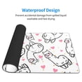 thumbnail image 3 of Xecao Alpacas and Hearts for Waterproof Mouse Pad - Extended Contour Mouse Mat, Large Gaming Mousepad Laptop Keyboard Mat with Non-Slip Rubber Base, 3 of 8