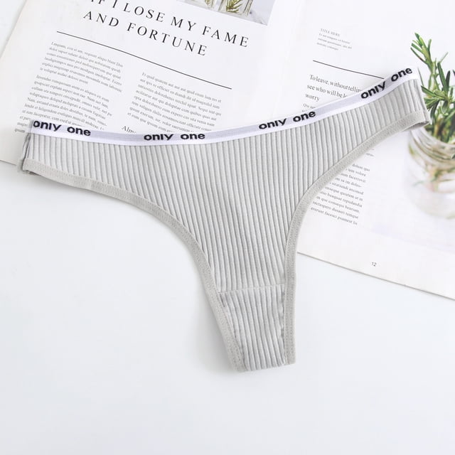 Ropa interior de mujer Tanga sexy de algodón puro para mujer, tentación caliente, cintura baja, hilo para niña