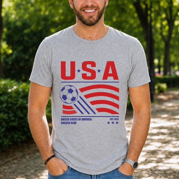 Jollimate United States Of America Soccer Club T-Shirt, USA Fan Shirt, Soccer Lover Gift