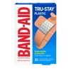 Band-Aid Brand Tru-Stay Plastic Strips Adhesive Bandages, Assorted Sizes, 30 ct