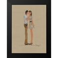 thumbnail image 2 of Shenli 11x14 Black Modern Framed Museum Art Print Titled - TENDER KISS, 2 of 5
