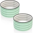 thumbnail image 4 of 2-Pack 2x2x1FT Round Galvanized Raised Garden Beds – Bottomless Metal Planter Boxes for Vegetables, Flowers & Herbs, Weather-Resistant, Rust-Resistant, Easy Assembly – Olive Green, 4 of 8