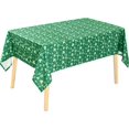 thumbnail image 2 of 60 x 120 Inch St Patrick''s Day & Spring Rectangle Tablecloth - Shamrock Patterned Waterproof Spillproof Stain Resistant Washable Table Cloth for Dining Room Kitchen Party, Green Clover, 2 of 6