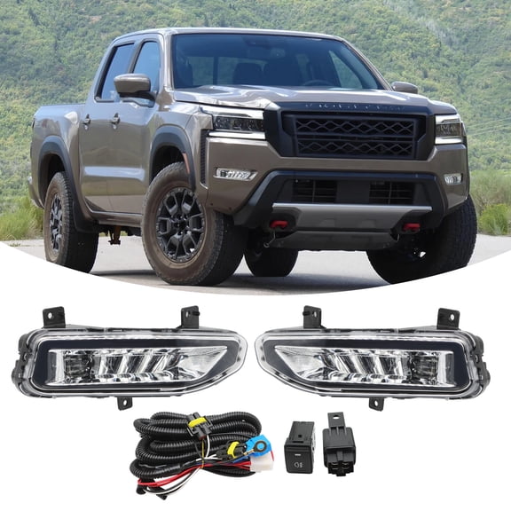 For 2022-2024 Nissan Frontier LED Bumper Fog Lights Lamps w/ Switch Left Right