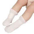 thumbnail image 2 of xiaxaixu Little Girls Breathable Socks Flouncing Boneless Short Tube Socks, 2 of 4