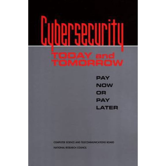 Pre-Owned Cybersecurity Today and Tomorrow: Pay Now or Pay Later (Paperback) 0309083125 9780309083126