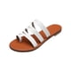 thumbnail image 2 of Zapatos de mujer Playa ligera Estilo romano Zapatillas de cuero con tiras Sandalias casuales de tacón plano Wmkox8yii  ytu2704, 2 of 6