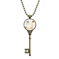 thumbnail image 1 of Bohe a wind Fashion Hand painted Key Necklace Pendant Tray Embellished Chain, 1 of 3