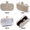 thumbnail image 3 of Womens Crystal Evening Clutch Bag Bridal Wedding Purse Rhinestone Party Prom Handbag, 3 of 5