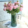 thumbnail image 4 of KDJ Rose 3-head peony artificial flower home decoration artificial flower - for Home Decor, 4 of 9
