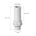 thumbnail image 2 of Unique Bargains Barb Hose Fittings Connector Adapter 10mm or 25/64" Barbed x 3/8" G Male 6Pcs 25/64" x G1/8, 2 of 5