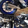 thumbnail image 3 of 51mm Motorcycle Exhaust Pipe Connection Muffler Modified Slip On Middle Link Pipe For Yamaha YZF R25 R3 MT-03 MT03, 3 of 5