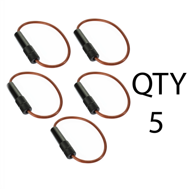 Economy AGU Inline Fuse Holder 8 Gauge Inline Screw off holder (5 PACK