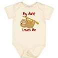 thumbnail image 3 of Inktastic My Aunt Loves Me Sloth Boys or Girls Baby Bodysuit, 3 of 5