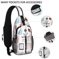 thumbnail image 2 of Educational Bookshelf Sling Backpack for Readers, Library Book Print Crossbody Daypack, Book Lover Gift Bag, 2 of 6