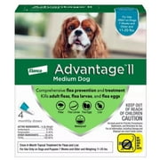 Elanco 00724089202673 Advantage II Medium Dog Flea Treatment & Prevention