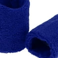 thumbnail image 3 of 2Pcs Sports Basketball Unisex Cotton Sweat Band Sweatband Wristband Wrist Band blue, 3 of 8