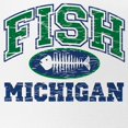 thumbnail image 2 of CafePress - Fish Michigan - Adjustable Unisex Printed Trucker Hat with Mesh Back, 2 of 10
