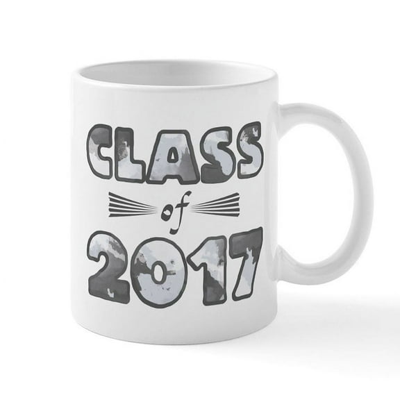 CafePress - Class Of 2017 Mug - 11 oz Ceramic Mug - Novelty Coffee Tea Cup