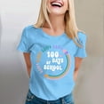 thumbnail image 2 of Liquidation! T-shirts Graphiques pour Femmes Uooqdmx, T-Shirt 100 Jours d'École, T-Shirts de Rentrée Scolaire, T-Shirt 100 Jours d'École T-Shirts d'Enseignant Joyeux 100e Jour, T-Shirts d'Enseignant, Bleu 3TG, 2 of 5