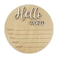thumbnail image 2 of Hmgxay Wooden Newborn Sign, Birth Announcement Plaque for Babies, Nursery Decor Board for Infants, Photo Prop for Newborns, 2 of 7