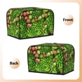 thumbnail image 3 of Kdxio Cactus And Succulents Print Toaster Cover Bread Machine Cover Fits for Most Standard 2 Slice Toasters,Keep Toaster Free From Dust And Fingerprint Oven Dustproof Cover, 3 of 7
